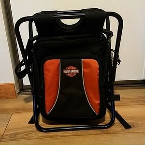 Harley Davidson backpack cooler, seat.